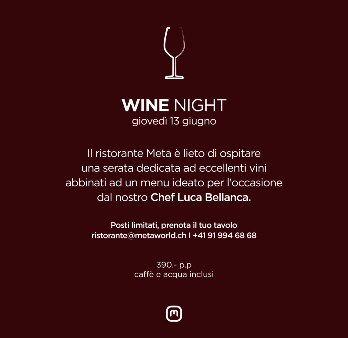 wine night ristorante Meta